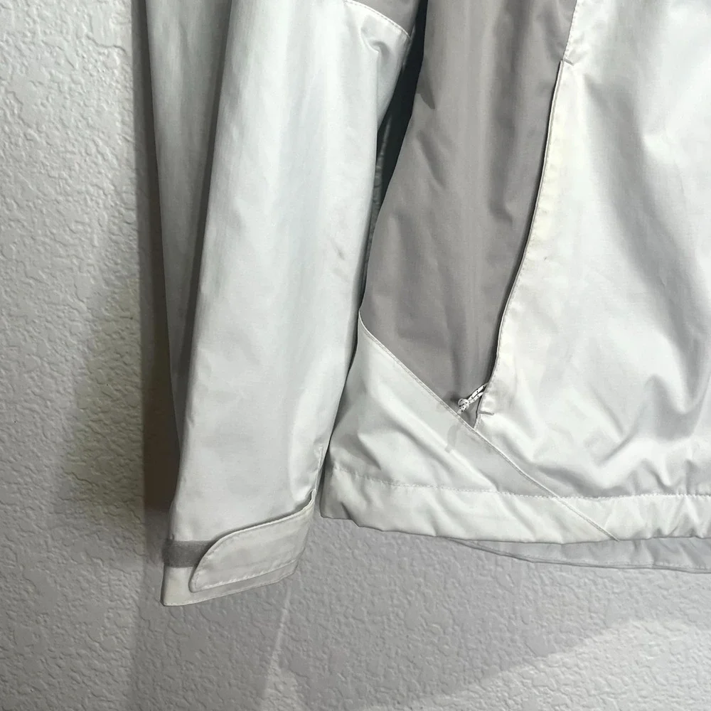 Eddie‎ Bauer Weatheredge Rain Jacket Womens S White Gray Mesh Lined Waterproof - Picture 11 of 16